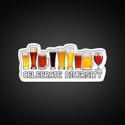 Celebrate Diversity Beer Bar Decor Led Neon Sign Rgb Color - LED neon sign view 11