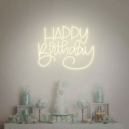 Celebrate In Style Happy Birthday Led Neon Sign | Shineneon