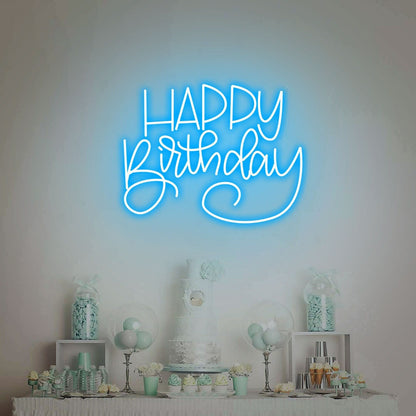 Celebrate In Style Happy Birthday Led Neon Sign | Shineneon