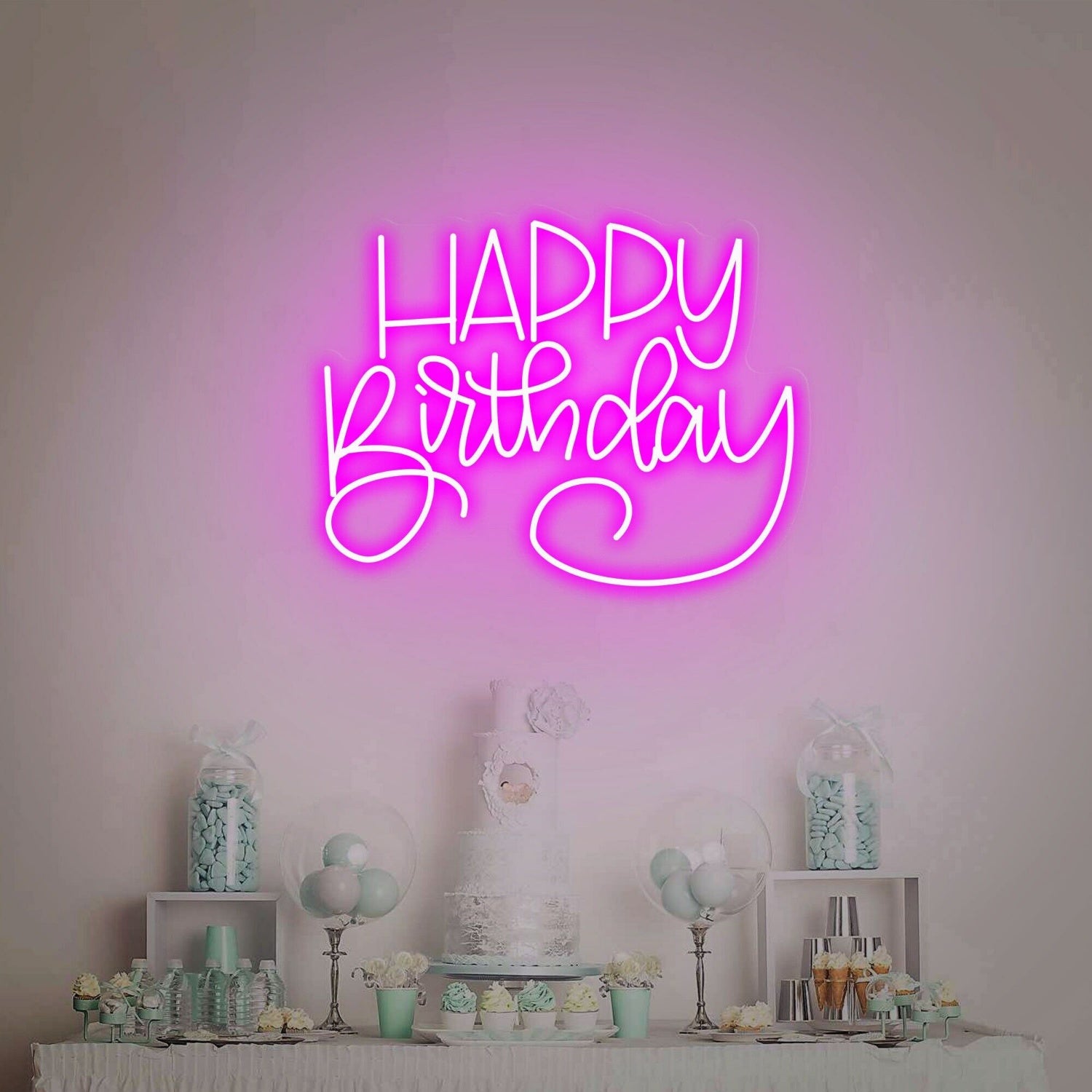 Celebrate In Style Happy Birthday Led Neon Sign | Shineneon