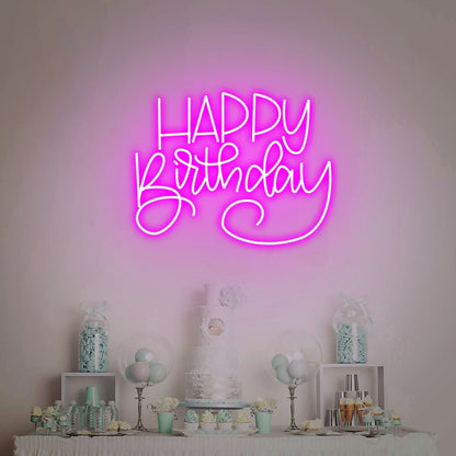 Celebrate In Style Happy Birthday Led Neon Sign | Shineneon