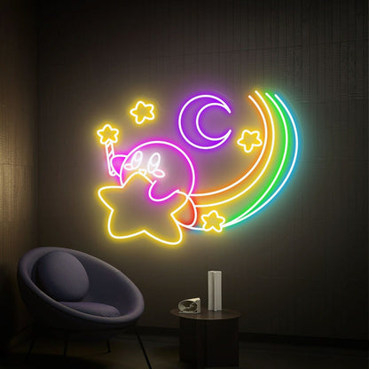 Celebrate In Style Kirby Stars Led Neon Sign For Home - Shineneon