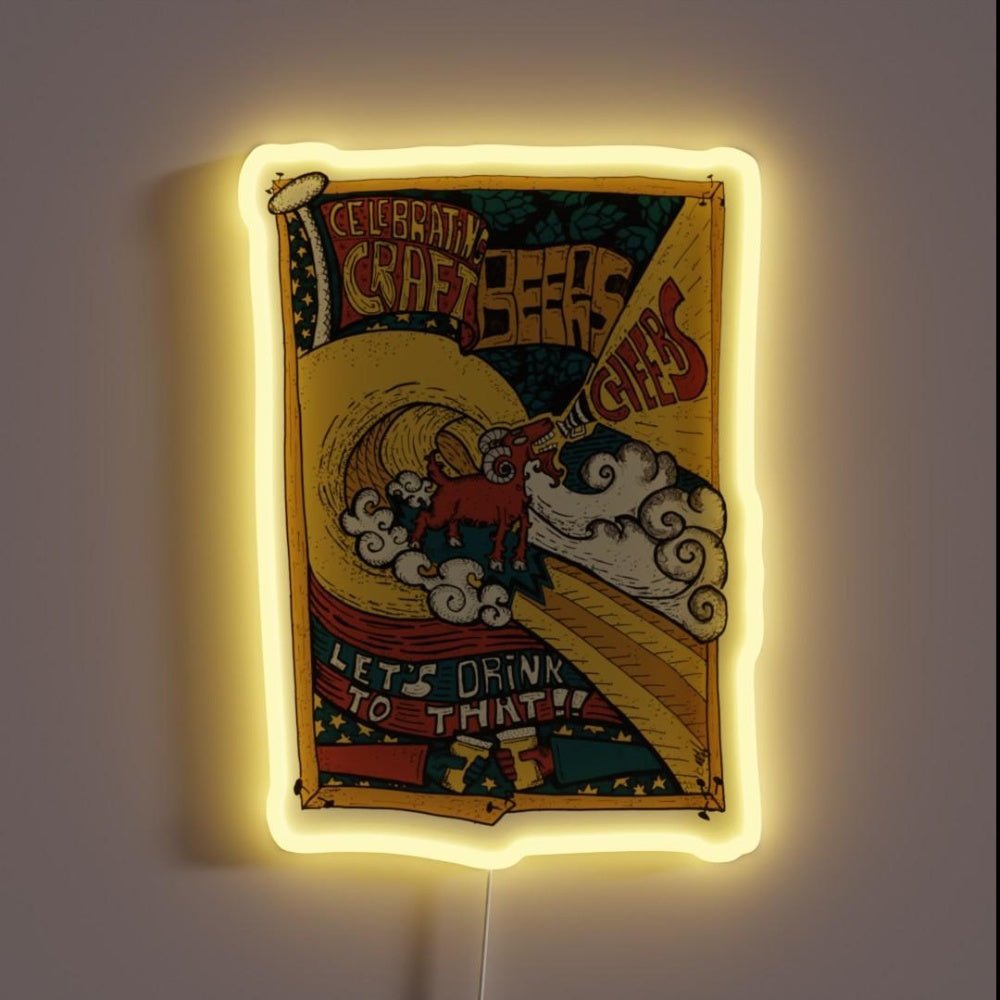 Celebrating Craft Beer Rgb Led Neon Sign - Shineneon