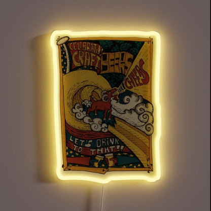 Celebrating Craft Beer Rgb Led Neon Sign - Shineneon
