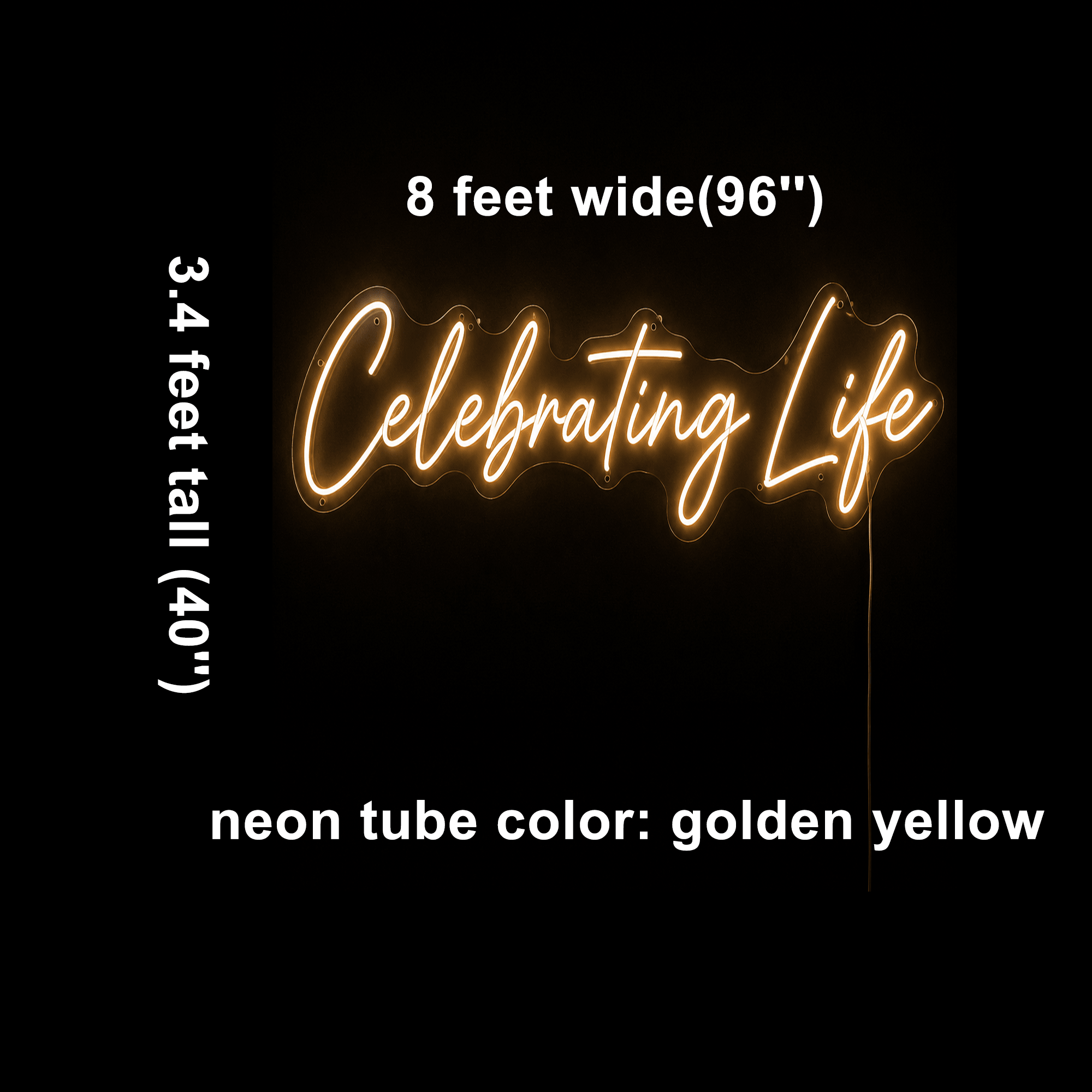Celebrating Life Custom LED Neon Sign - Shineneon