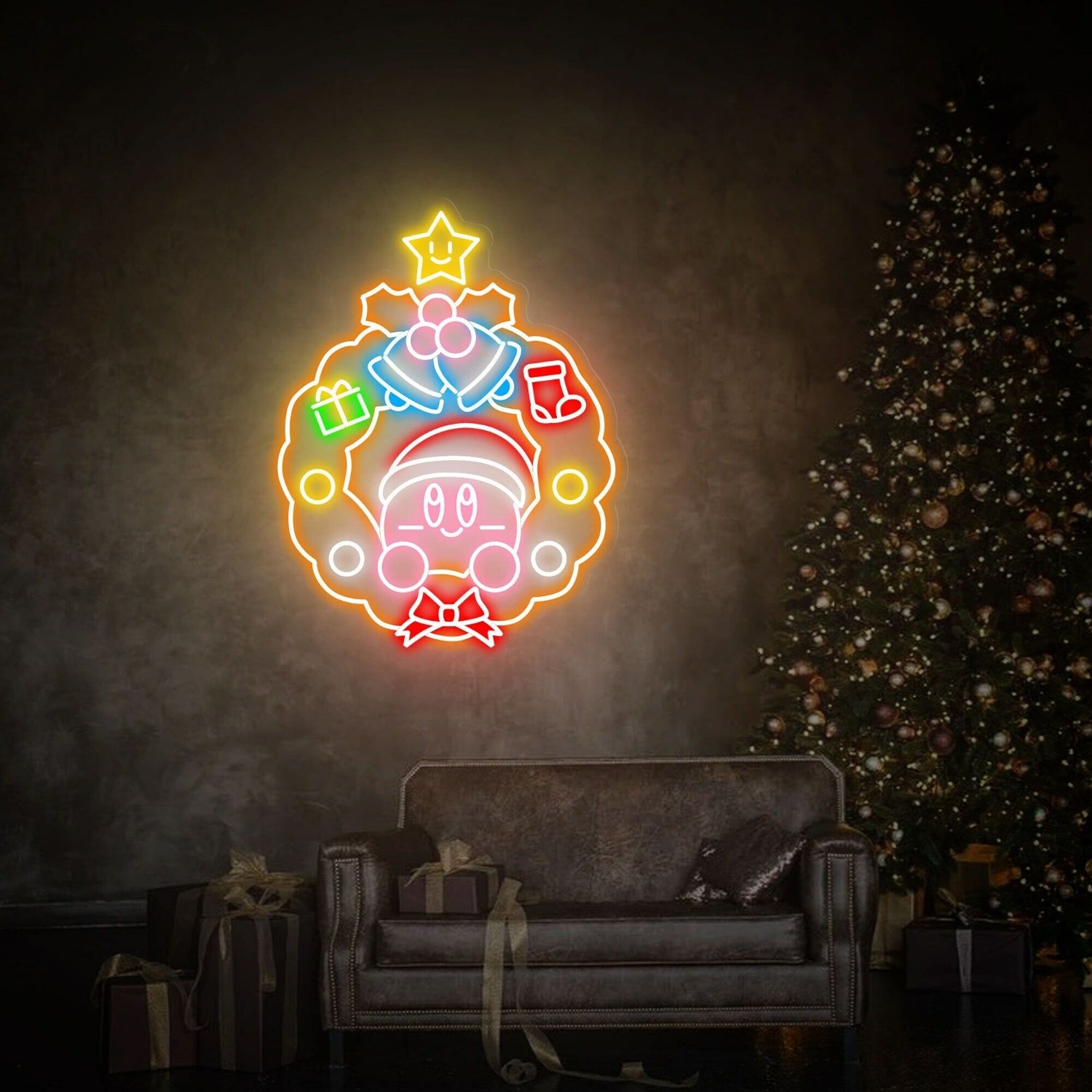 Celebrations And Game Nights Christmas Decor Led Neon Wall Art | Shineneon