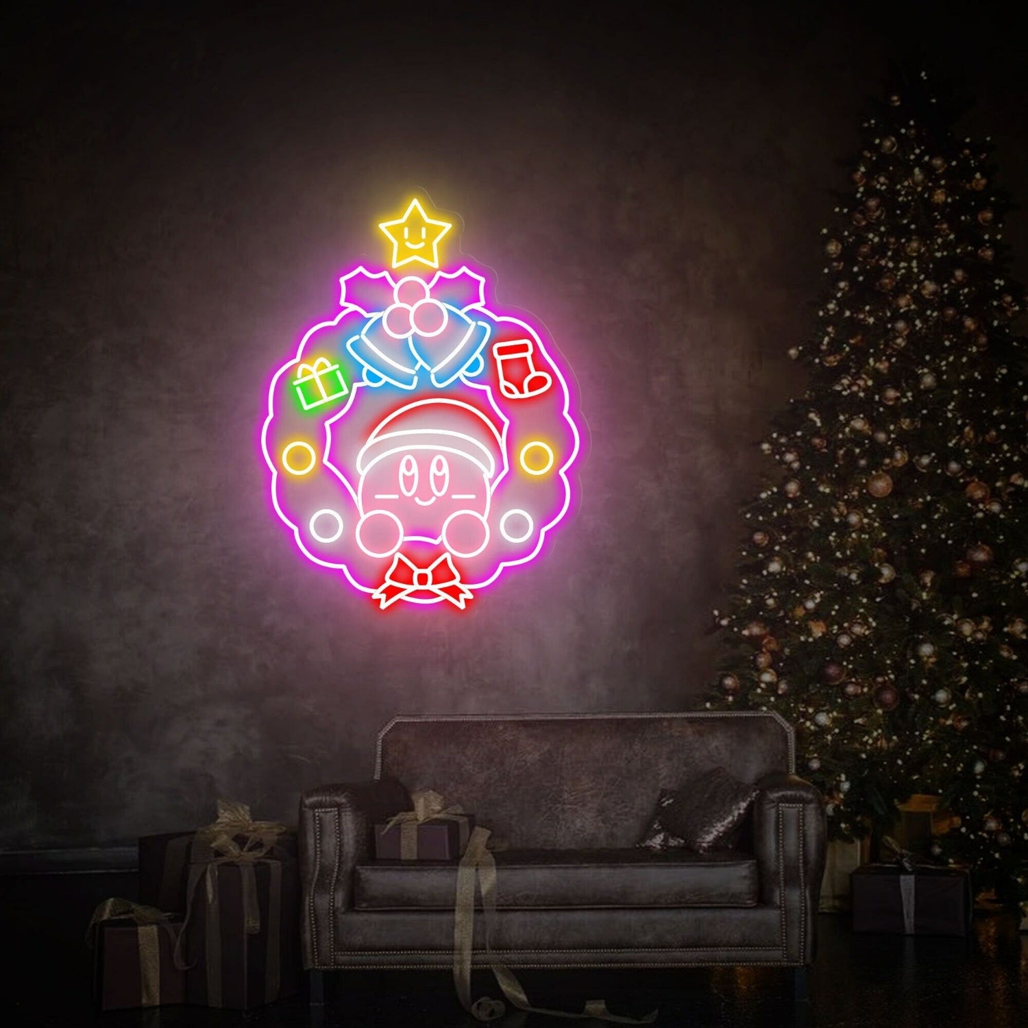 Celebrations And Game Nights Christmas Decor Led Neon Wall Art | Shineneon