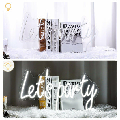 Celebrations Lets Party Words Neon Sign For Special Occasions | Shineneon