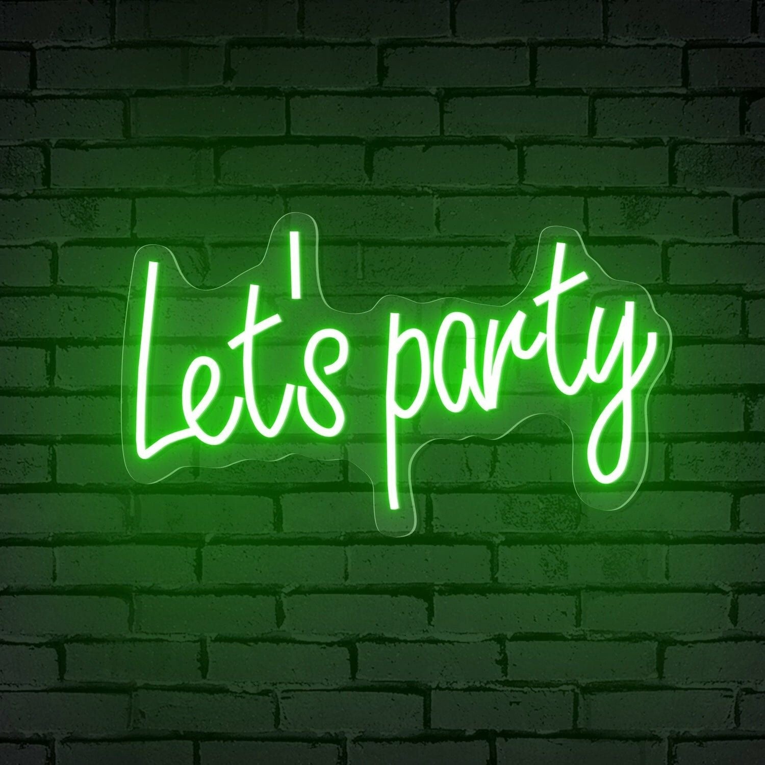 Celebrations Lets Party Words Neon Sign For Special Occasions | Shineneon