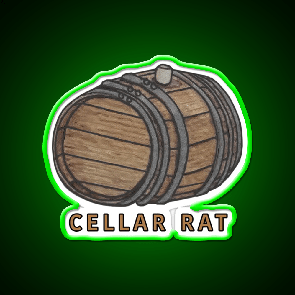 Cellar Rat Whiskey Drink Bar Led Neon Sign Rgb Color - Shineneon