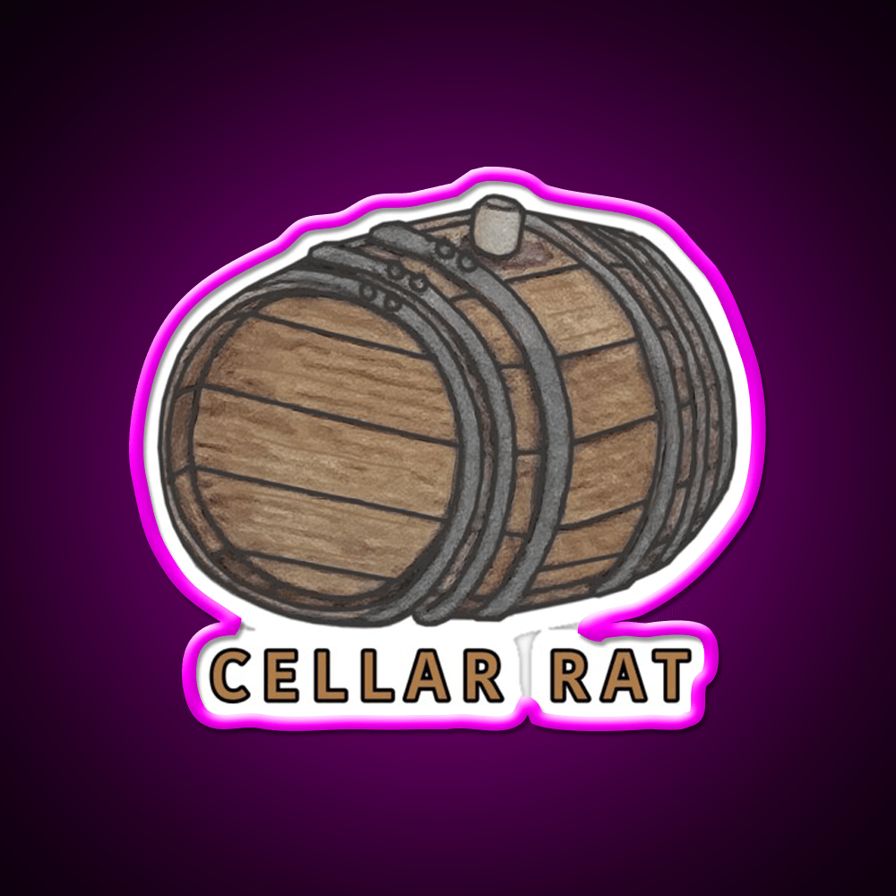 Cellar Rat Whiskey Drink Bar Led Neon Sign Rgb Color - Shineneon