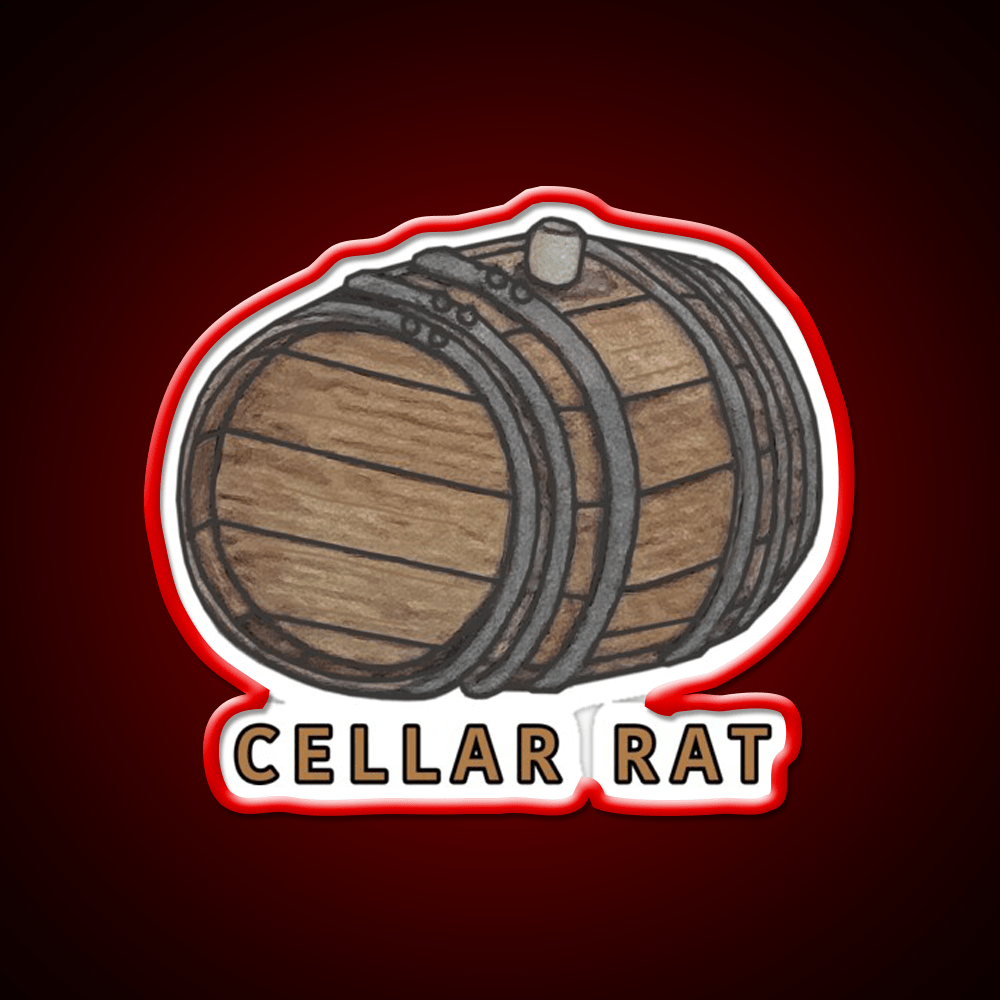 Cellar Rat Whiskey Drink Bar Led Neon Sign Rgb Color - Shineneon