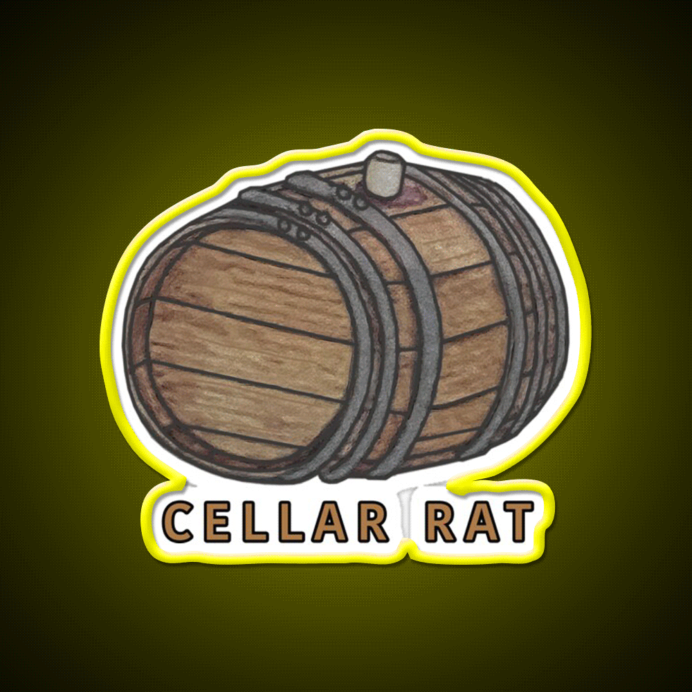 Cellar Rat Whiskey Drink Bar Led Neon Sign Rgb Color