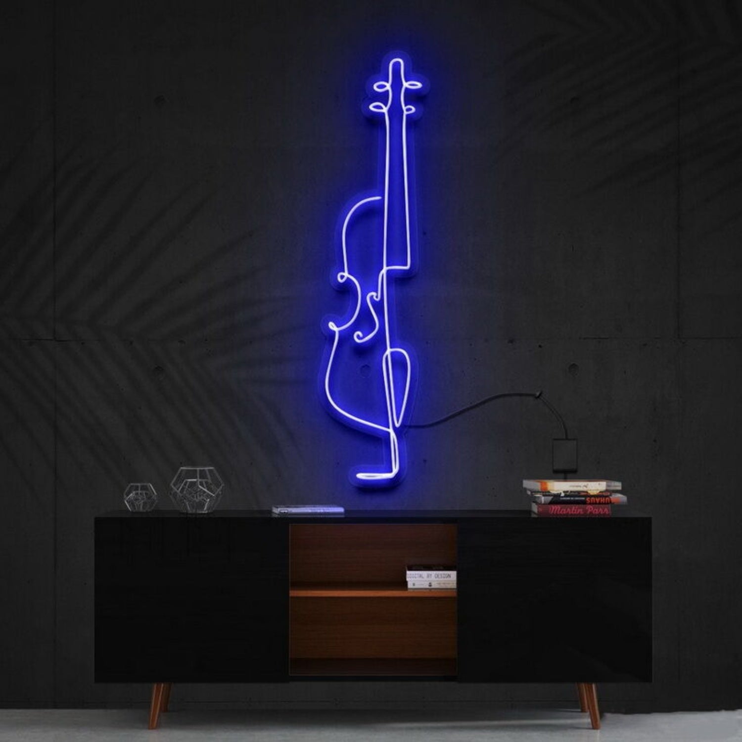 Cello Line Art Neon Sign For Music Lovers And Artistic Decor | Shineneon