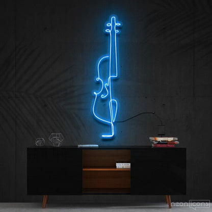 Cello Line Art Neon Sign For Music Lovers And Artistic Decor | Shineneon