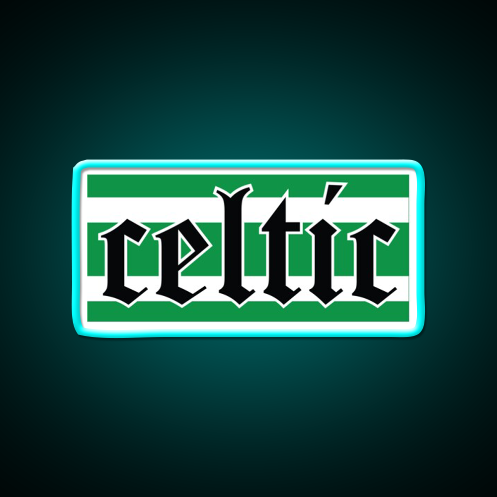 Celtic Beer Bar Decor Led Neon Sign Rgb Color - Neon sign mounted on wall in room