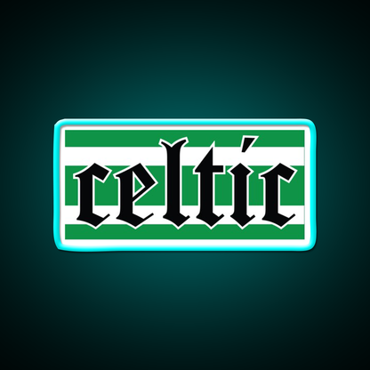 Celtic Beer Bar Decor Led Neon Sign Rgb Color - Neon sign mounted on wall in room
