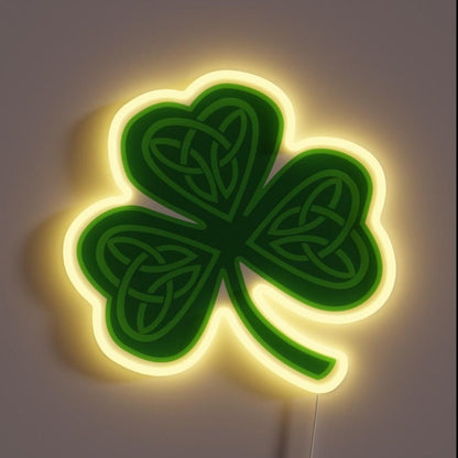 Celtic Clover Rgb Led Neon Sign - Shineneon