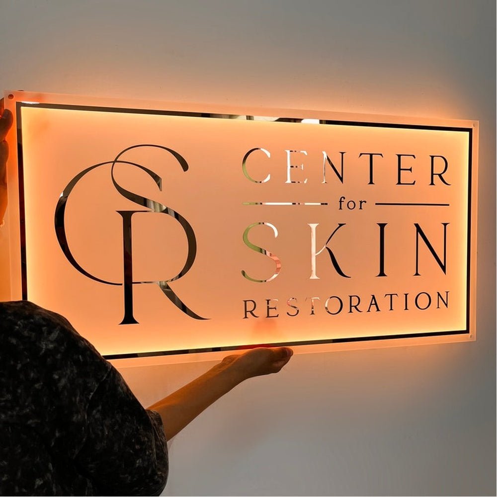 Center Skin Restoration Acrylic Business Logo Sign - Shineneon