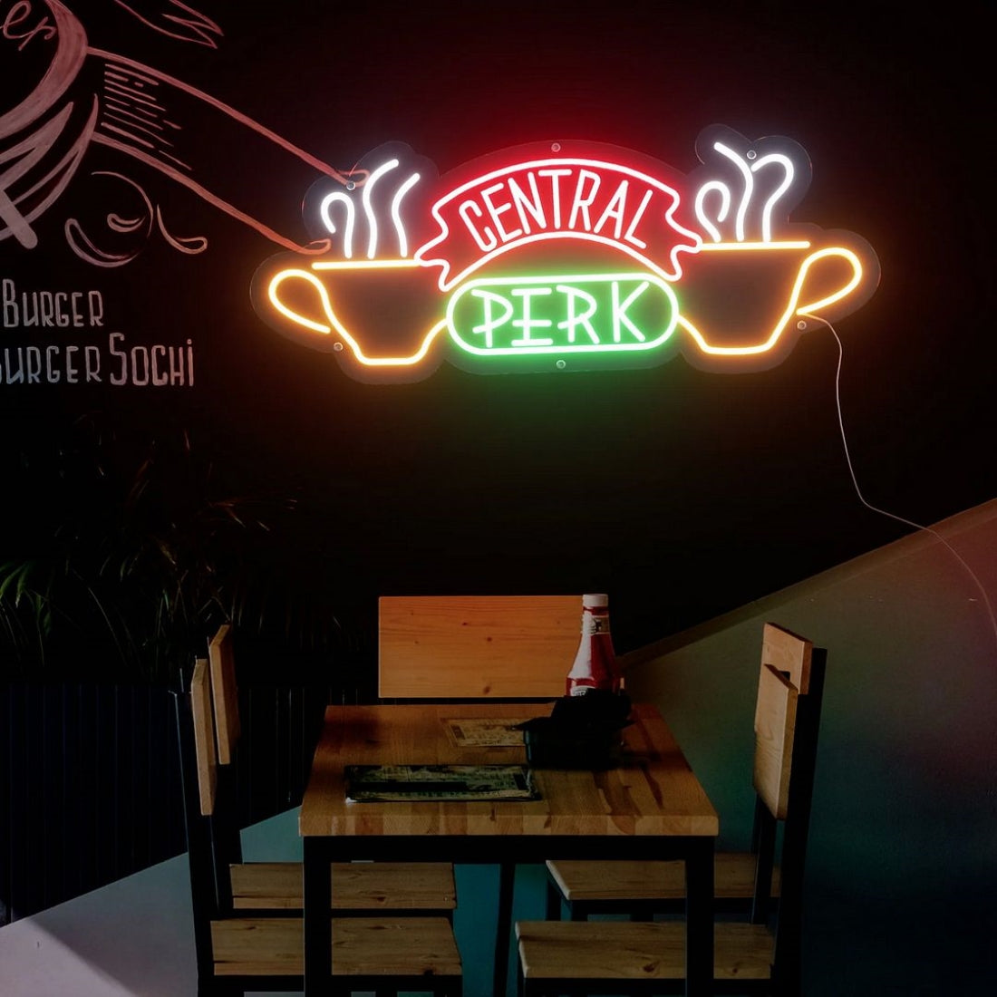 Central Perk Cafe Led Sign Business Neon Sign