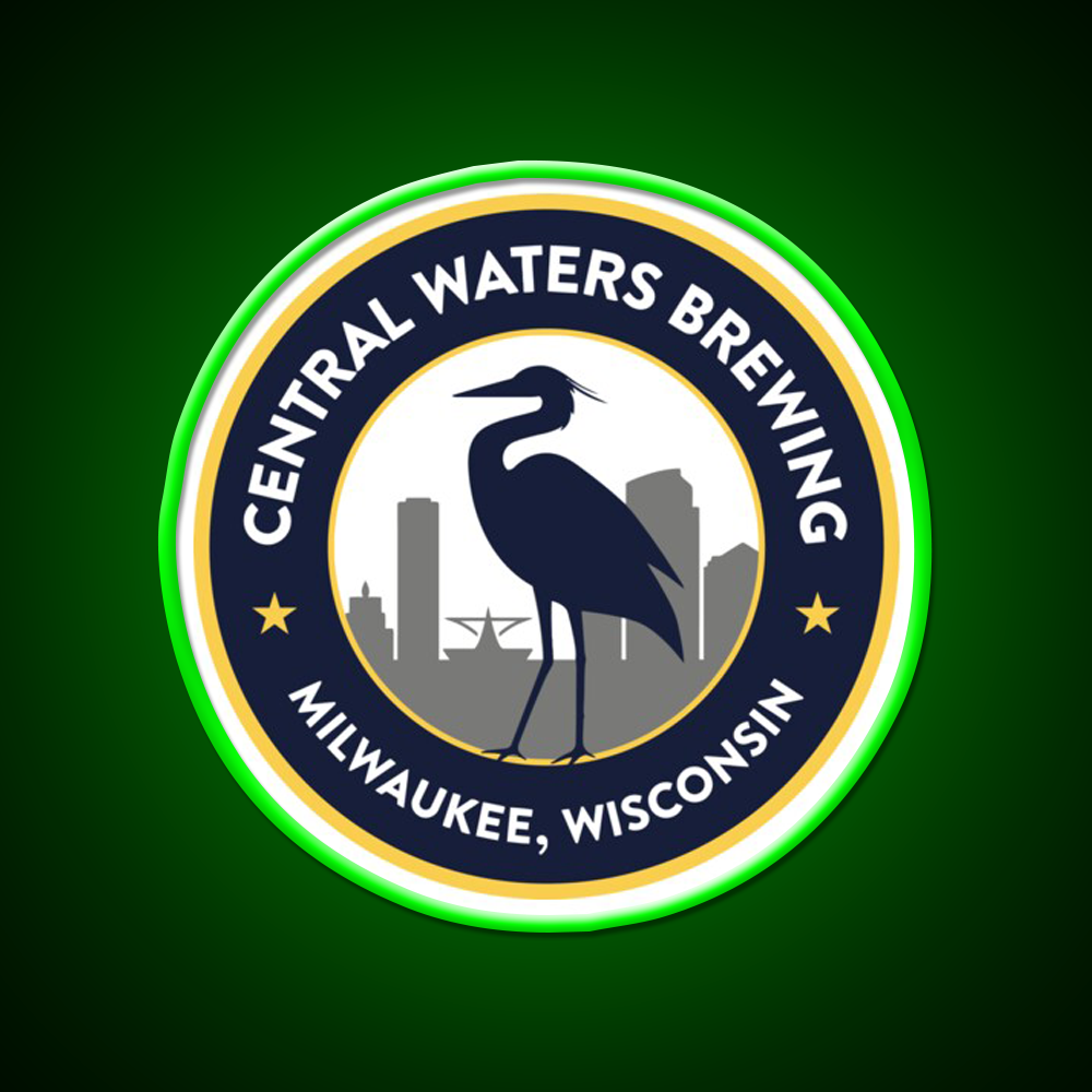Central Waters Brewing Beer Bar Decor Led Neon Sign Rgb Color