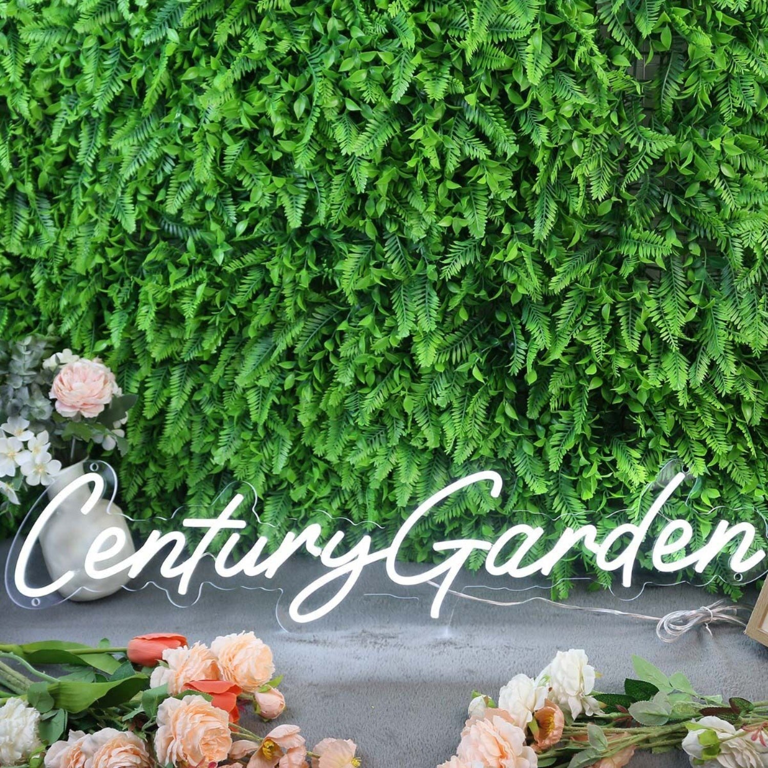 Century Garden White Led Neon Sign - Shineneon