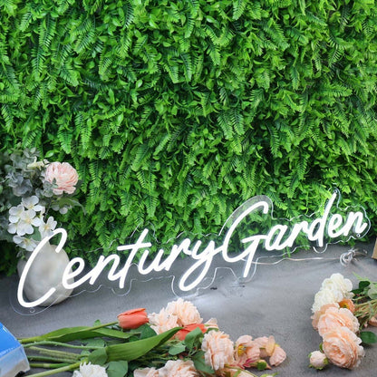 Century Garden White Led Neon Sign - Shineneon