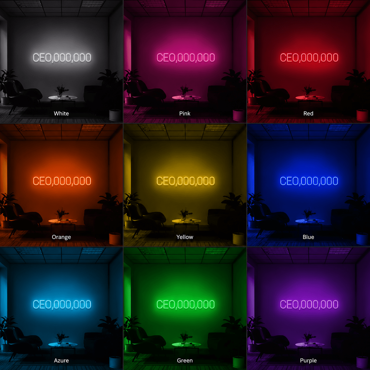 CEO,000,000 LED Neon Sign - Shineneon