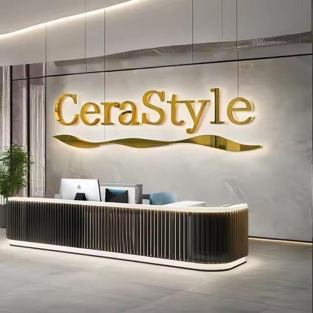 Cera Style 3D Backlit Letters Aluminum Metal Led Sign - Shineneon