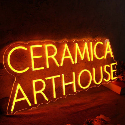 Ceramica Arthouse Orange Led Neon Sign - Shineneon