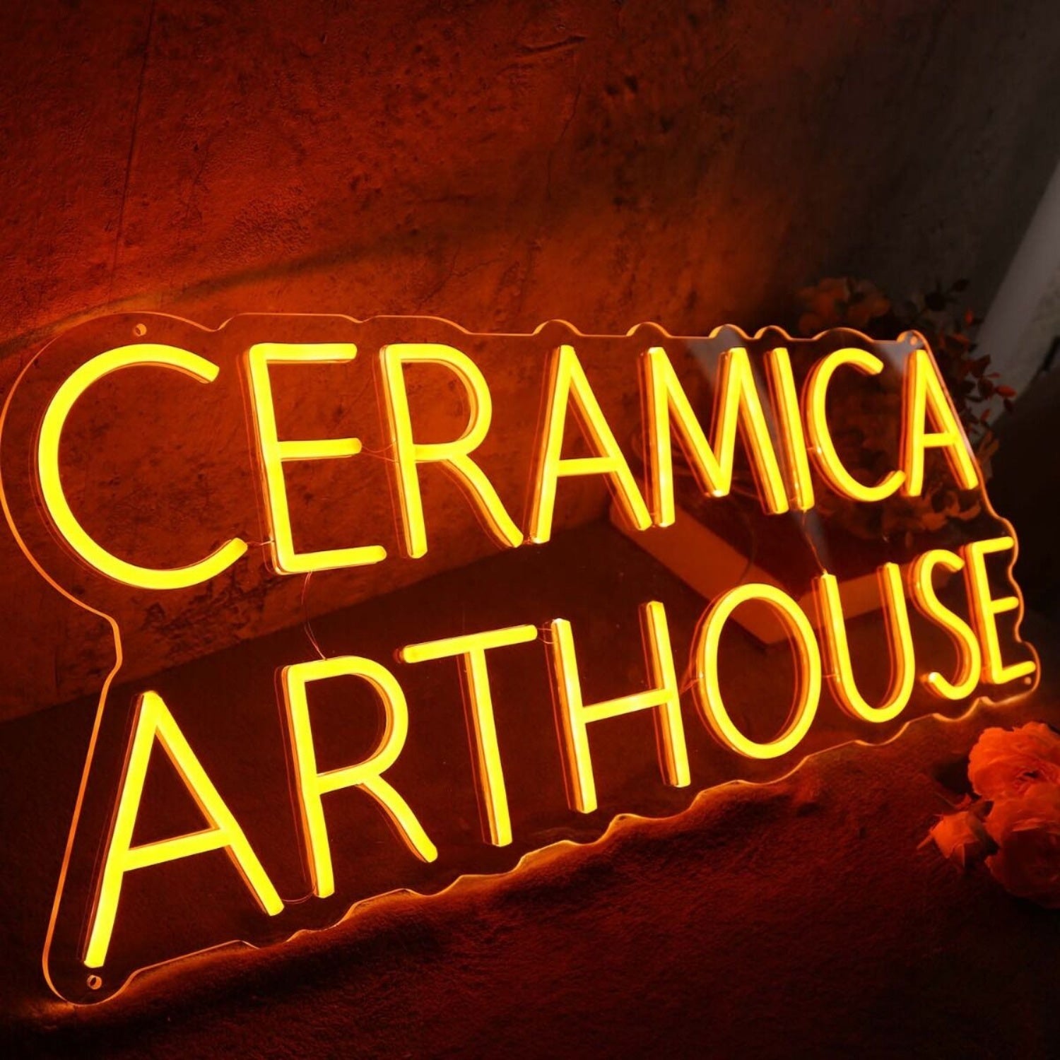 Ceramica Arthouse Orange Led Neon Sign - Shineneon