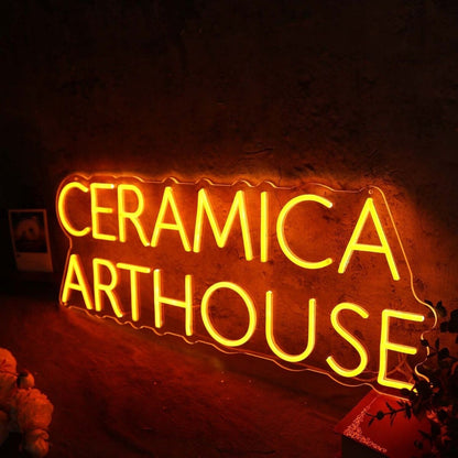 Ceramica Arthouse Orange Led Neon Sign - Shineneon