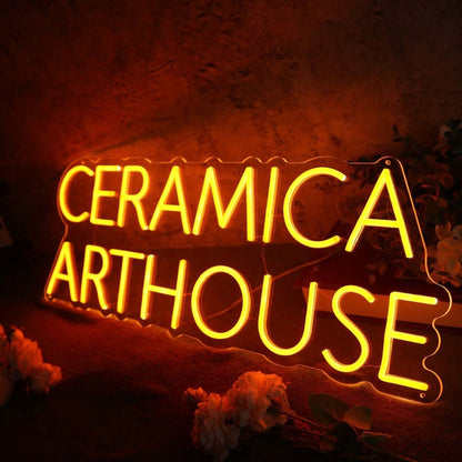 Ceramica Arthouse Orange Led Neon Sign - Shineneon