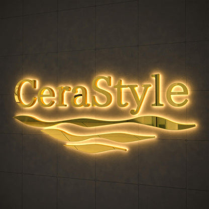 Cerastyle 3D Front And Back Lit Letters Metal Led Sign