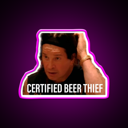Certified Beer Thief Beer Bar Decor Led Neon Sign Rgb Color - Neon sign mounted on wall in room