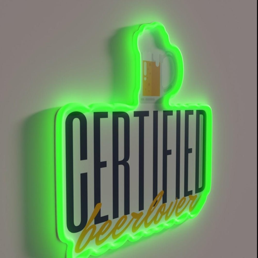 Certified Beerlover Rgb Led Neon Sign - Shineneon