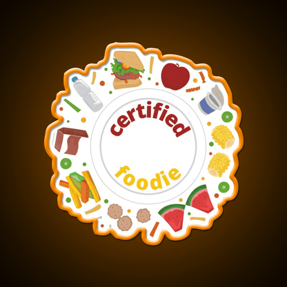 Certified Foodie Fast Food Led Neon Sign For Burger Place Rgb Color - Shineneon