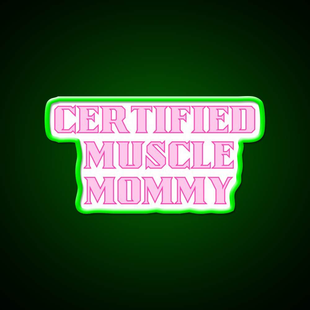 Certified Muscle Mommy Gym Fitness Led Neon Sign Rgb Color - LED neon sign view 7