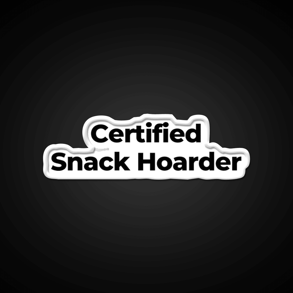 Certified Snack Hoarder Snack Food Led Neon Sign Rgb Color - Shineneon