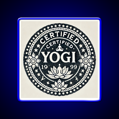 Certified Yogi Yoga Led Neon Sign For Wellness Space Rgb Color