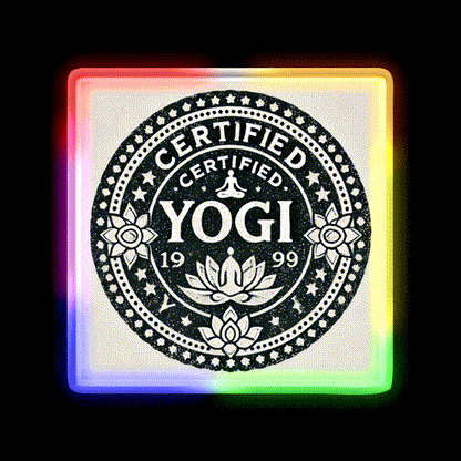 Certified Yogi Yoga Led Neon Sign For Wellness Space Rgb Color
