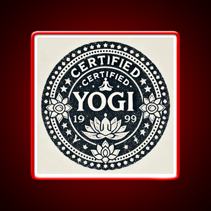 Certified Yogi Yoga Led Neon Sign For Wellness Space Rgb Color