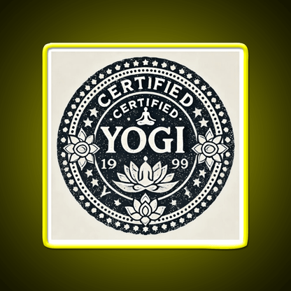 Certified Yogi Yoga Led Neon Sign For Wellness Space Rgb Color - Shineneon