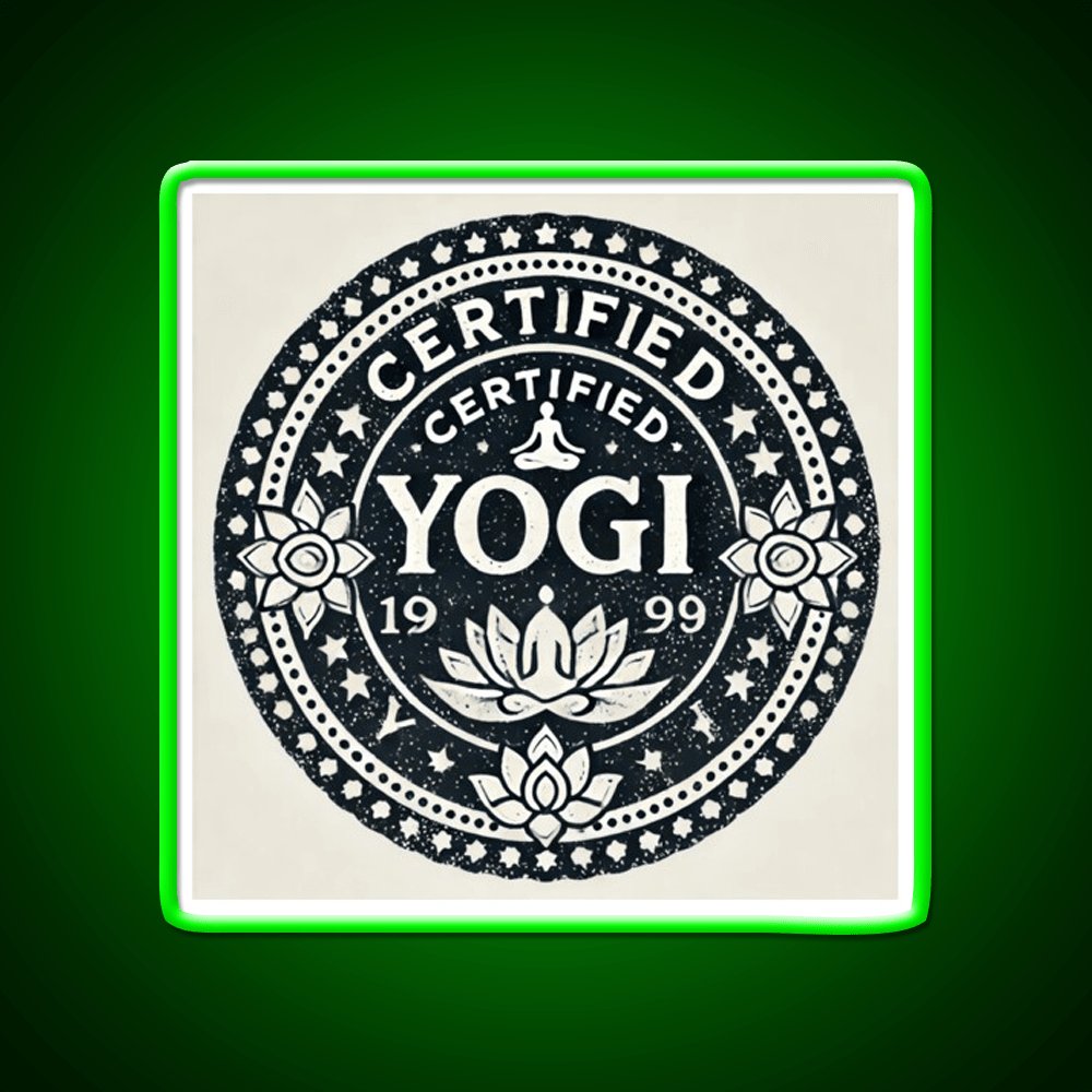 Certified Yogi Yoga Led Neon Sign For Wellness Space Rgb Color - Shineneon