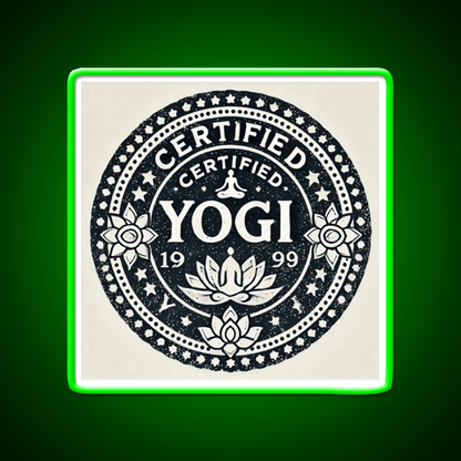 Certified Yogi Yoga Led Neon Sign For Wellness Space Rgb Color - Shineneon