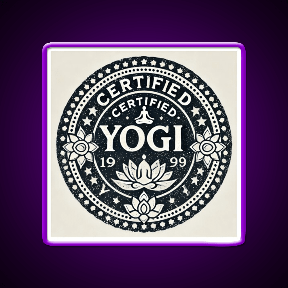 Certified Yogi Yoga Led Neon Sign For Wellness Space Rgb Color - Shineneon