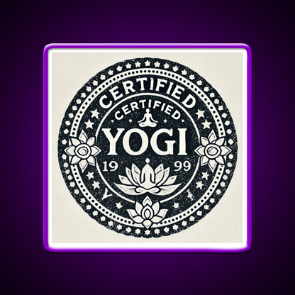 Certified Yogi Yoga Led Neon Sign For Wellness Space Rgb Color - Shineneon