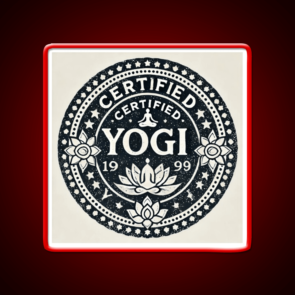 Certified Yogi Yoga Led Neon Sign For Wellness Space Rgb Color - Shineneon