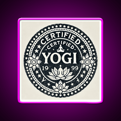 Certified Yogi Yoga Led Neon Sign For Wellness Space Rgb Color - Shineneon