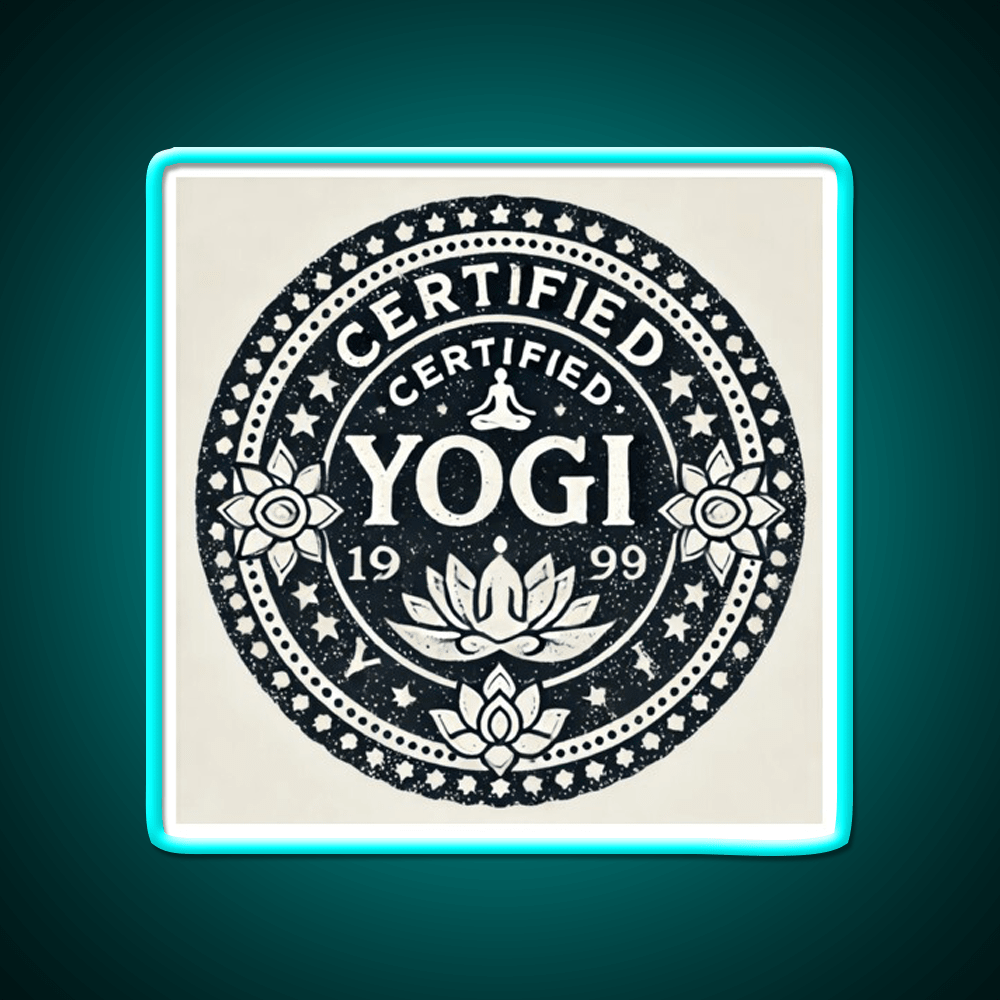 Certified Yogi Yoga Led Neon Sign For Wellness Space Rgb Color - Shineneon